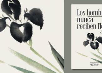 Portada de "Los hombres nunca reciben flores", Zel Cabrera. Los libros del perro editorial, 2026.