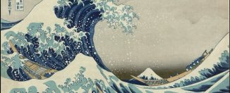 "La gran ola de Kanagawa", Katsushika Hokusai (1760–1849). Obra de dominio público.