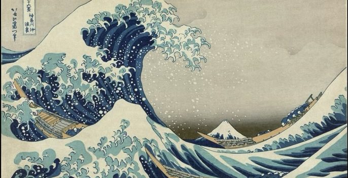 Katsuhika Hokusai: el arte de la insistencia "La gran ola de Kanagawa", Katsushika Hokusai (1760–1849). Obra de dominio público.