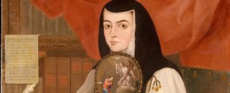 Retrato de Sor Juana Inés de la Cruz por Andrés de Islas, 1772. Obra de dominio público.